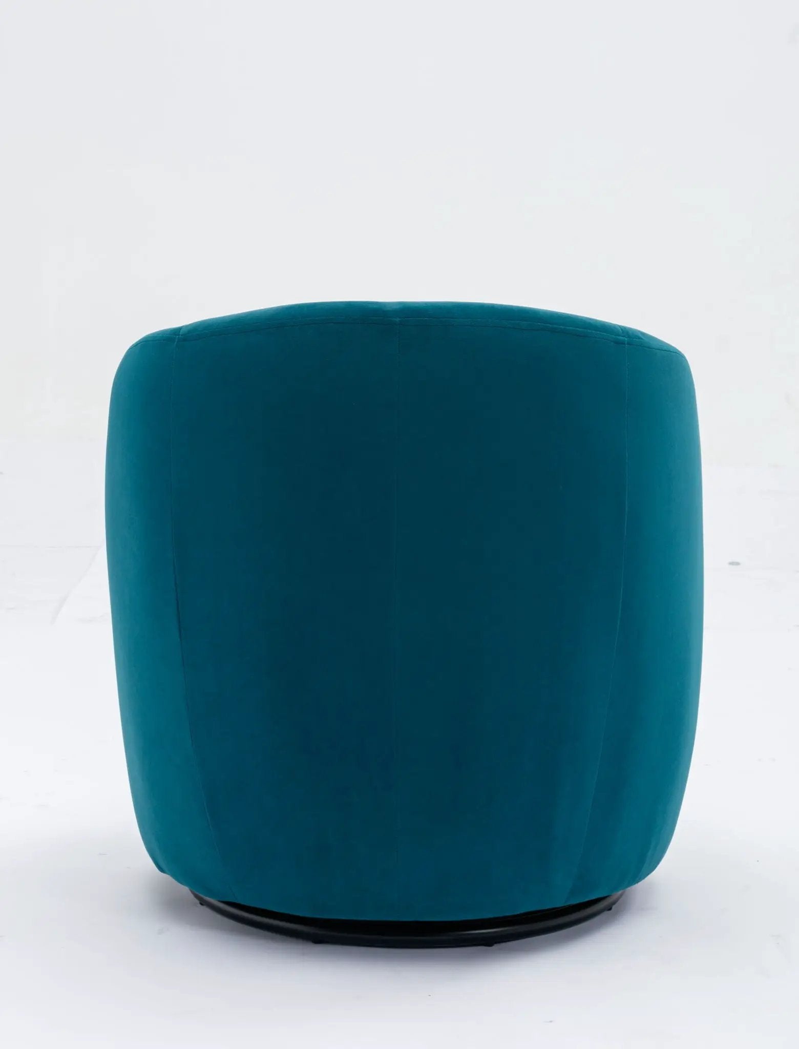 Swivel Accent Armchair Barrel Chair With Powder Coating Metal Ring by HouseOfZazla