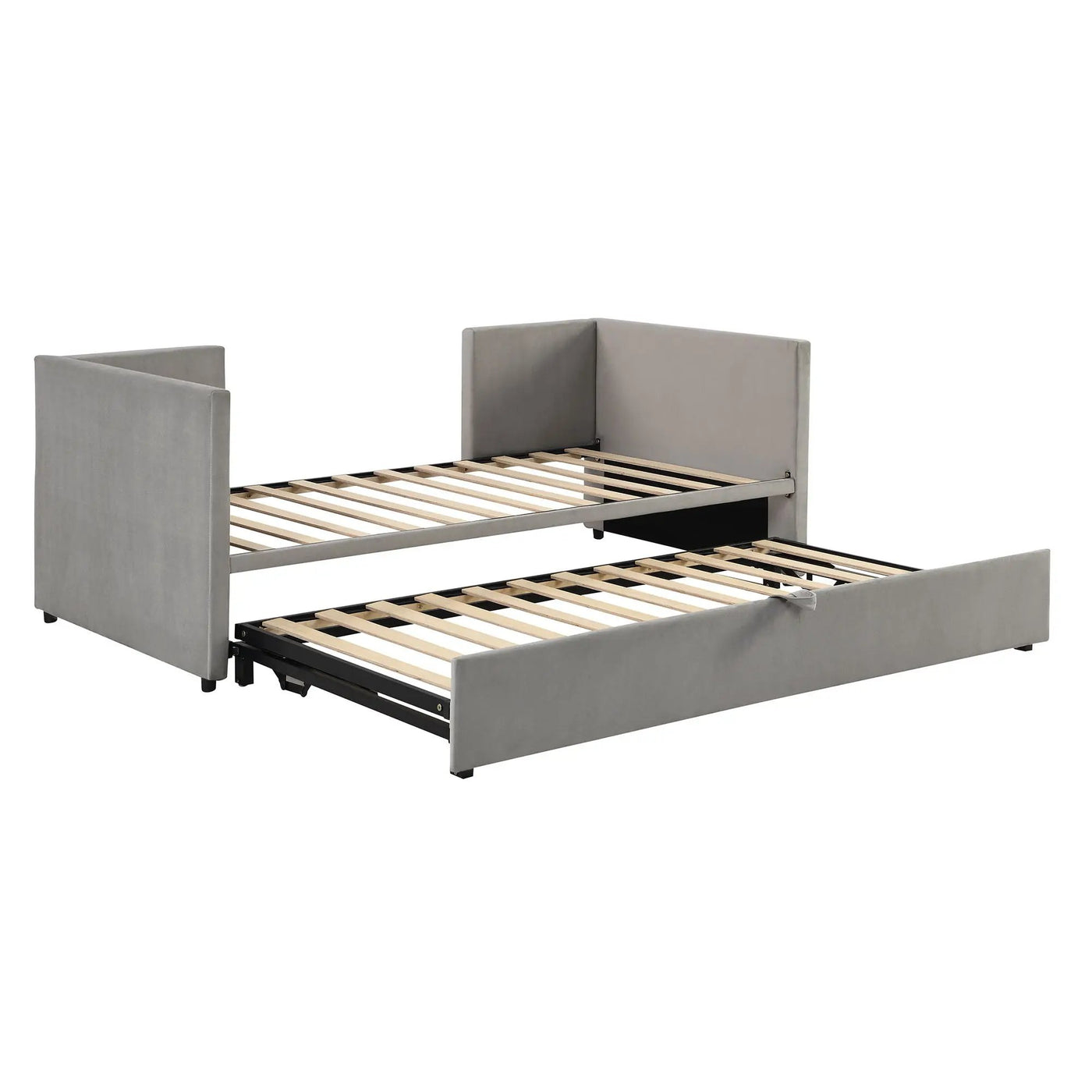 Twin Size Upholstered Daybed With Pop Up Trundle by HouseOfZazla