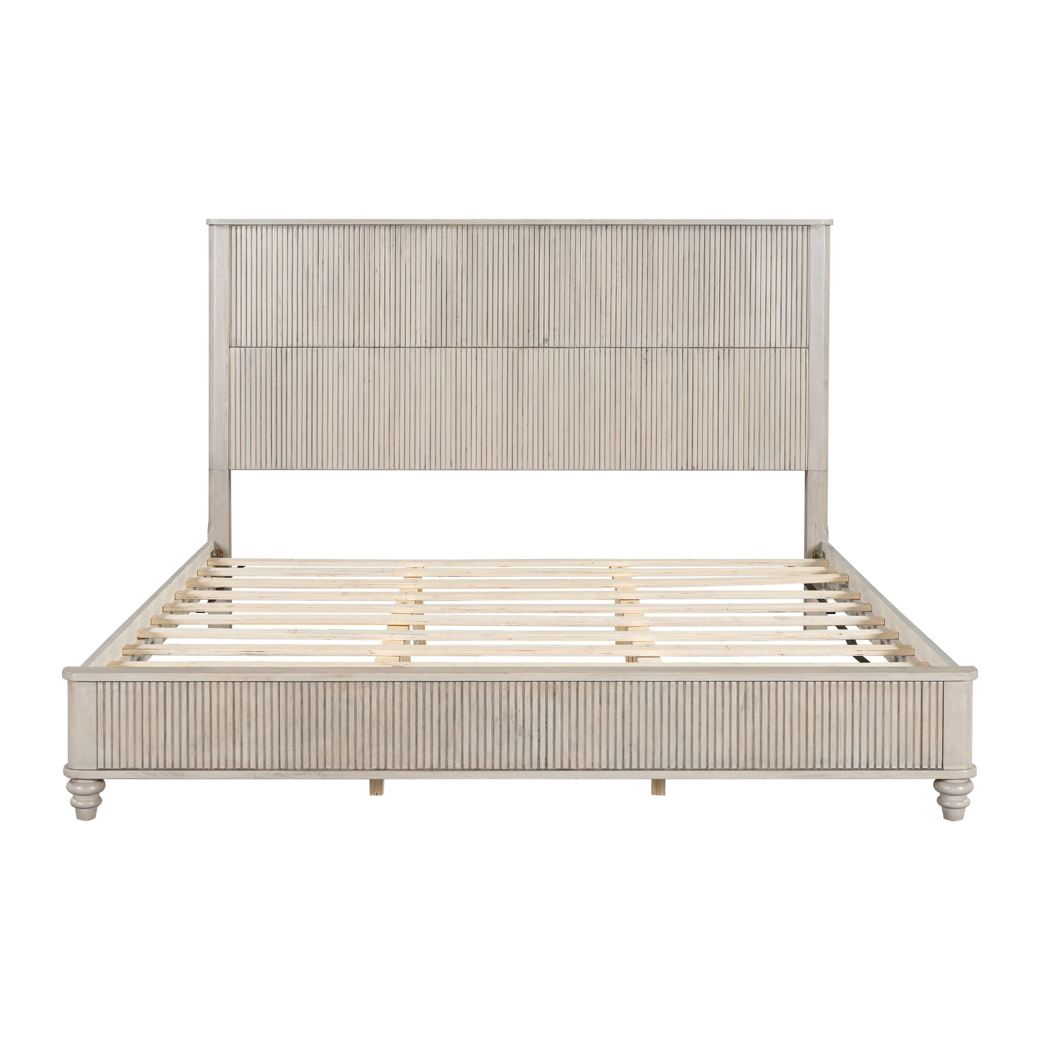 Platform Bed Frame & Tall Headboard by HouseOfZazla