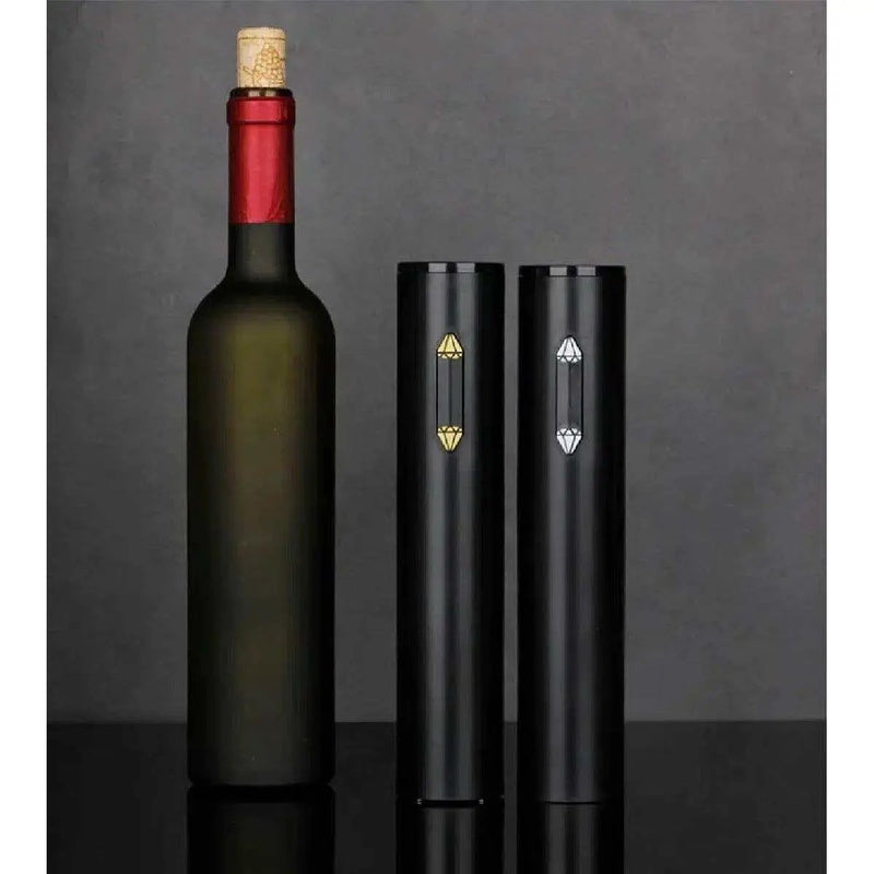 SELZALOT All Black Plastic Electric Wine Opener by Selzalot