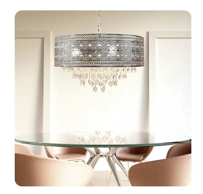 Open Box "24"" Brielle Crystal Chandelier Polished Nickel - River of Goods" by Selzalot