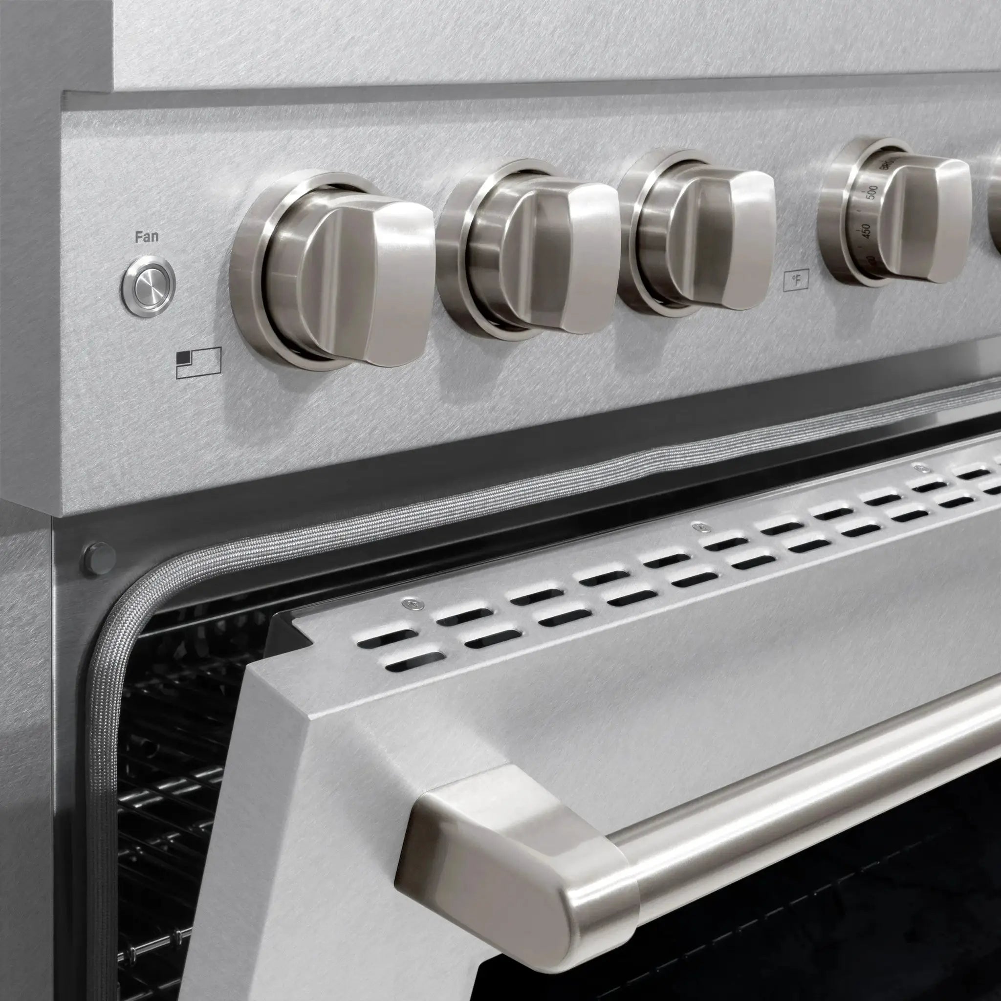 ZLINE 48"Paramount Dual Fuel Range DuraSnow® Stainless Steel SDRS-48 by Farmhouse Kitchen and Bath