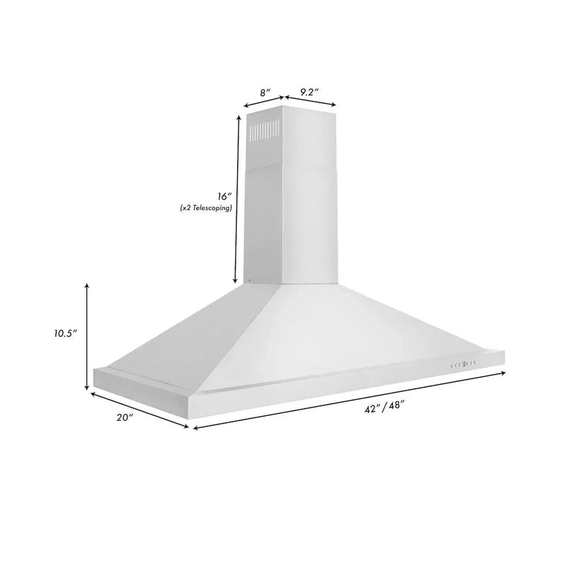 ZLINE 48" Bundle Range RA-RG-48 & Wall Range Hood KB-48, 2KP-RARGRH48 by Farmhouse Kitchen and Bath