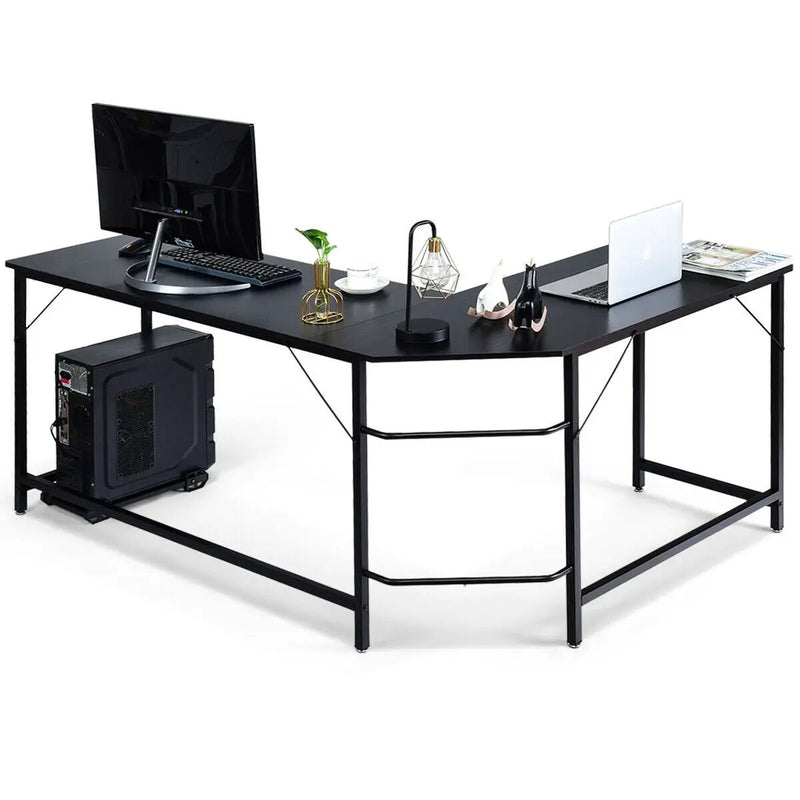 L Shaped Desk Corner Computer Desk PC Laptop Gaming Table Workstation by DirectDeals