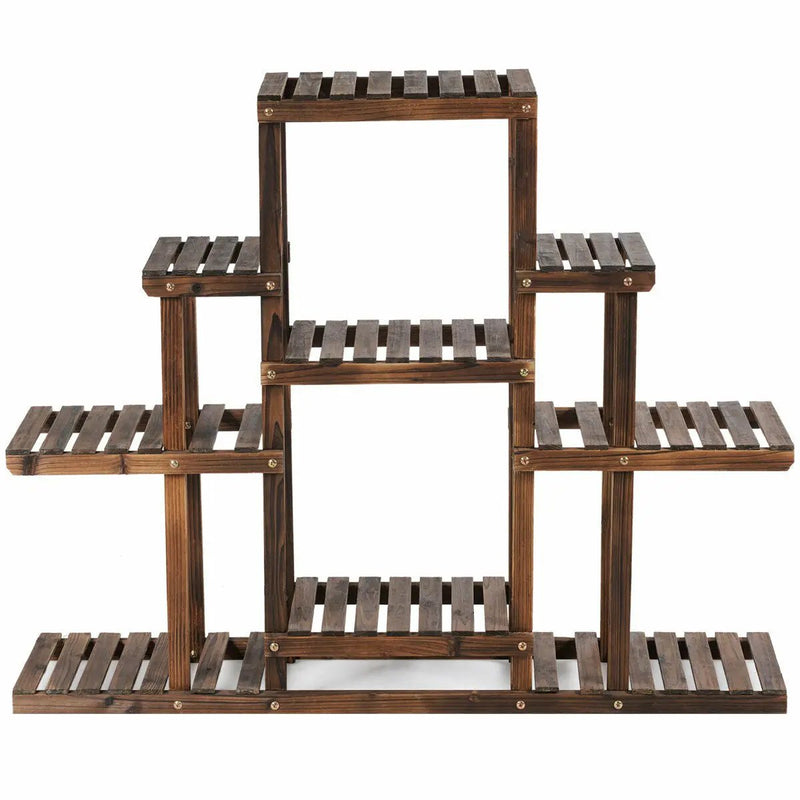 6-Tier Flower Wood Stand Plant Display Rack Storage Shelf by DirectDeals