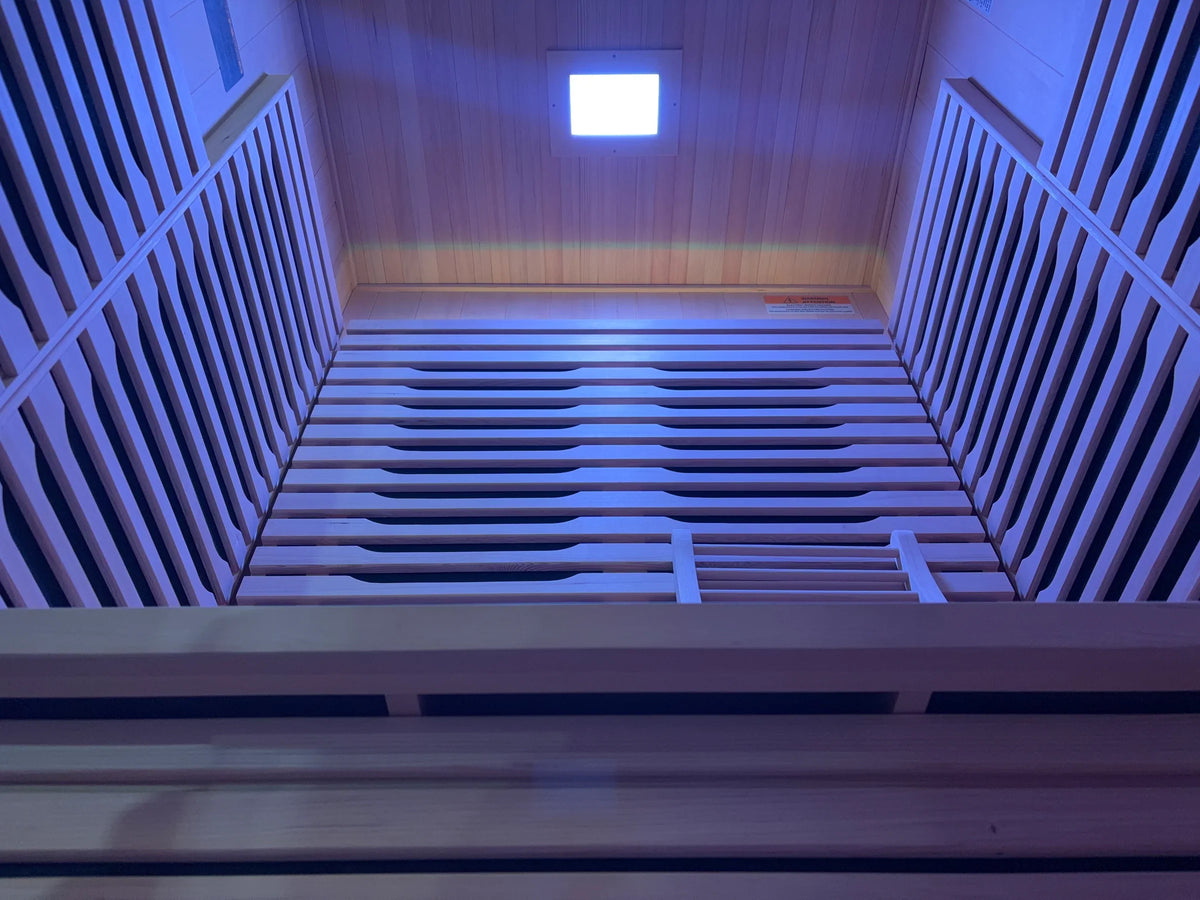 Blisspod | Milano | Full Spectrum Sauna | Canadian Hemlock Wood | Ultra Low EMF | 5 Far Infrared & 1 Red Glass Heater | Chromotherapy | Upto 2 Person, photo 11 of 15