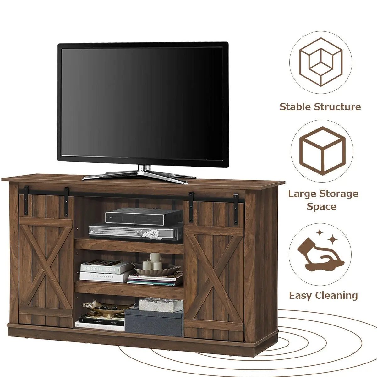 Sliding Barn TV Stand Console Table, photo 7 of 16