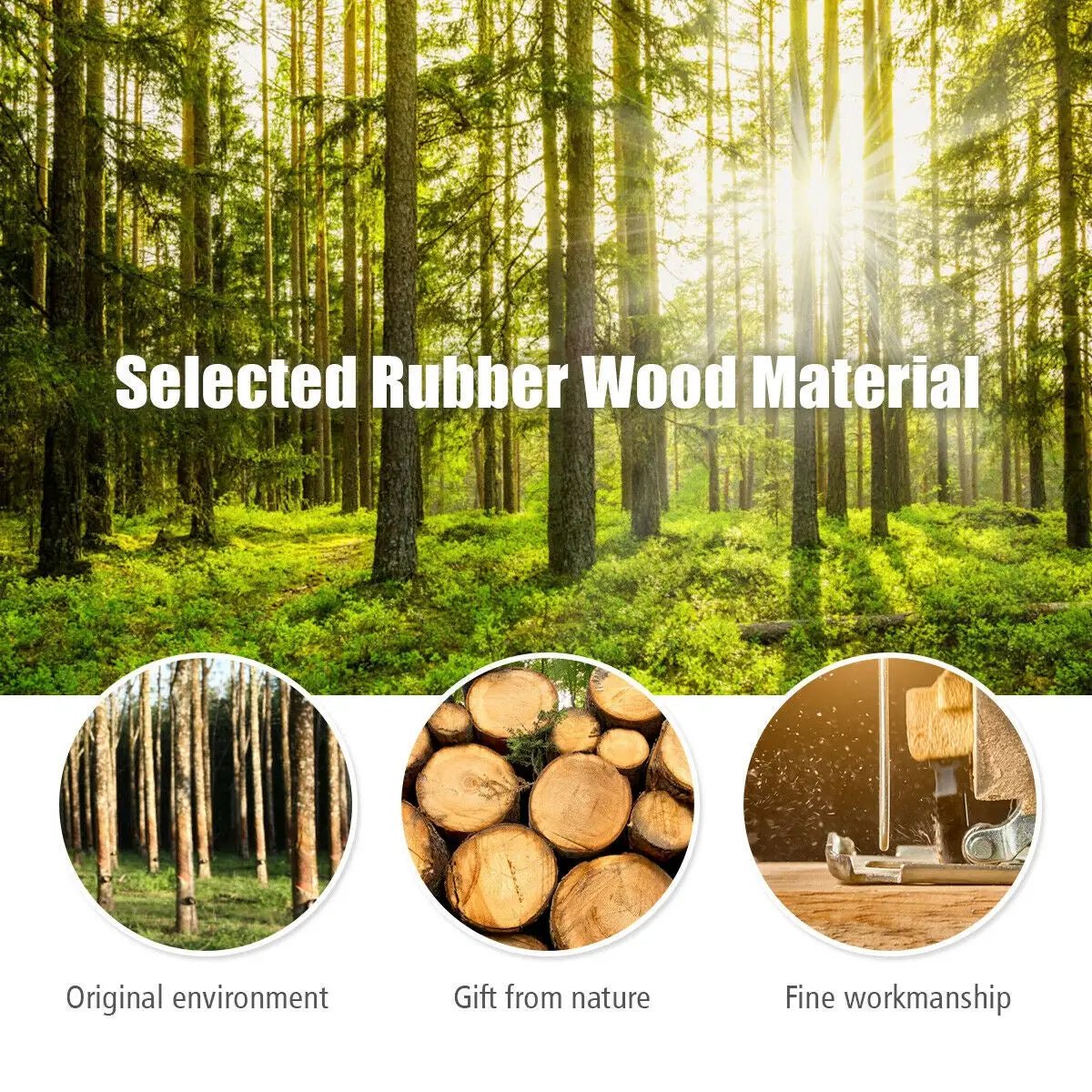 Adjustable Wooden Tree Coat Rack with 8 Hooks, photo 7 of 10