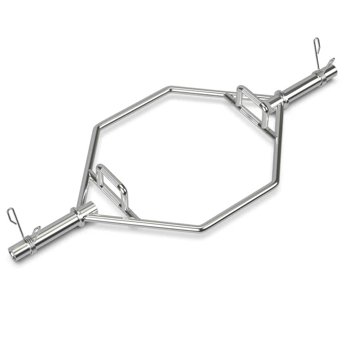 56 Inch Olympic Hexagon Deadlift Trap Bar with Folding Grips Powerlifting by DirectDeals