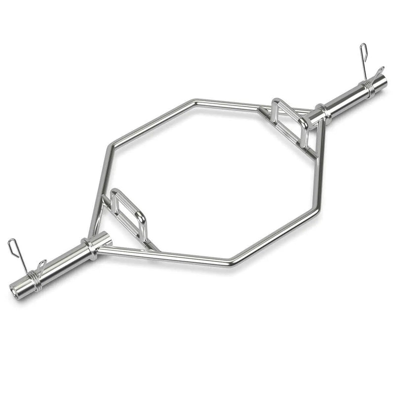 56 Inch Olympic Hexagon Deadlift Trap Bar with Folding Grips Powerlifting by DirectDeals