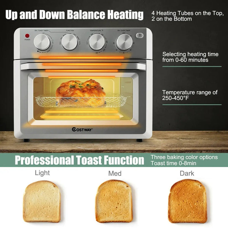 Dehydrate Convection Air Fryer Toaster Oven with 5 Accessories by DirectDeals