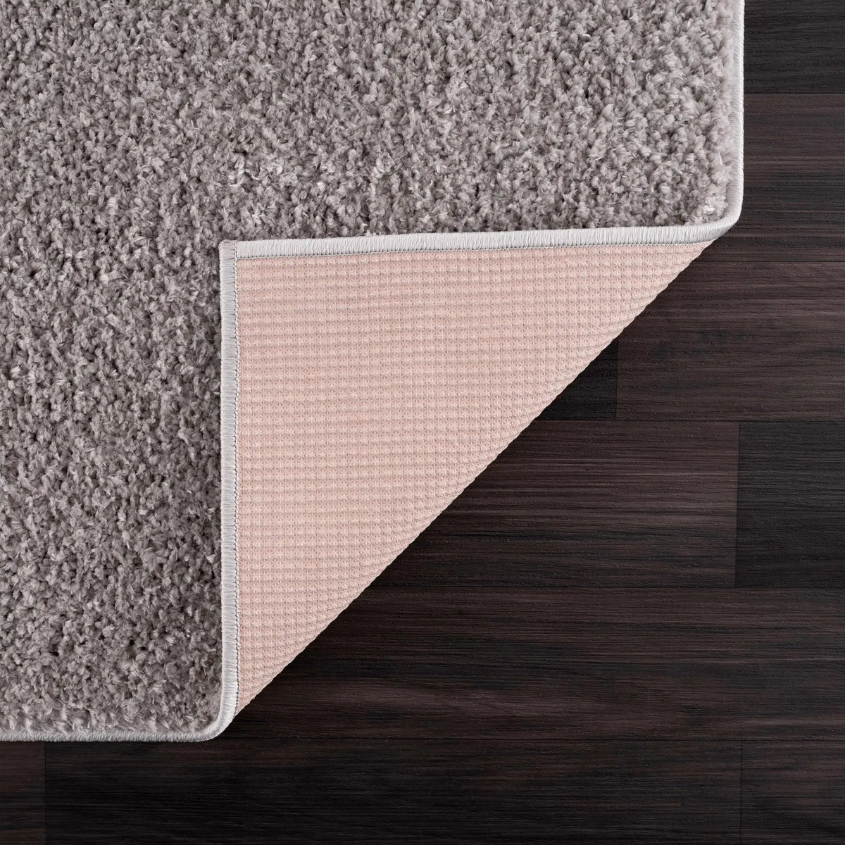 Judy Solid Gray Washable Shag Rug - Clearance, photo 8 of 14