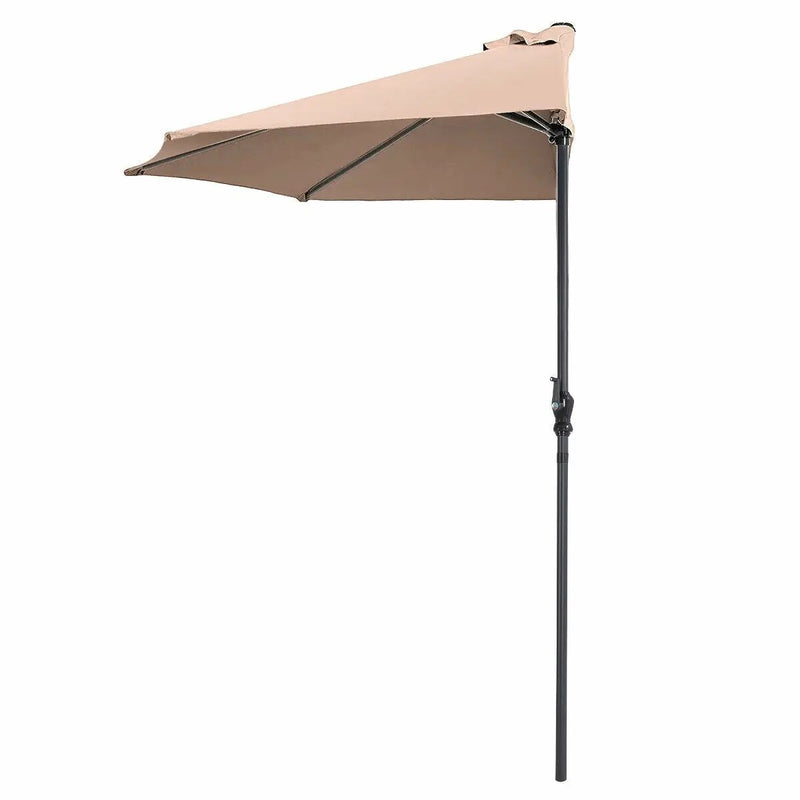9Ft Patio Bistro Half Round Umbrella by DirectDeals