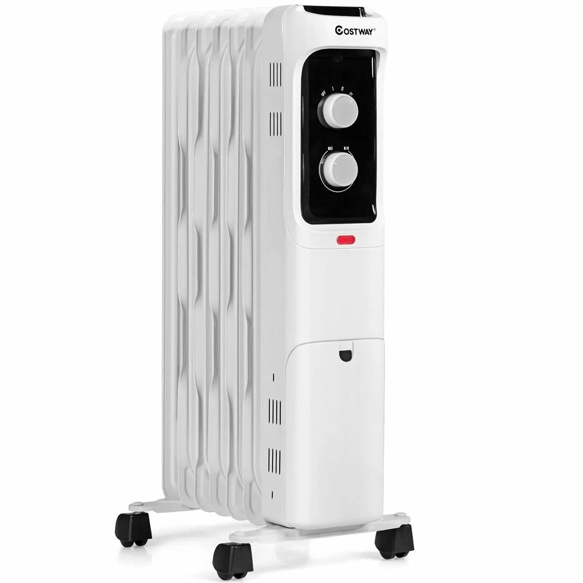1500W Oil Filled Portable Radiator Space Heater with Adjustable Thermostat, photo 12 of 16
