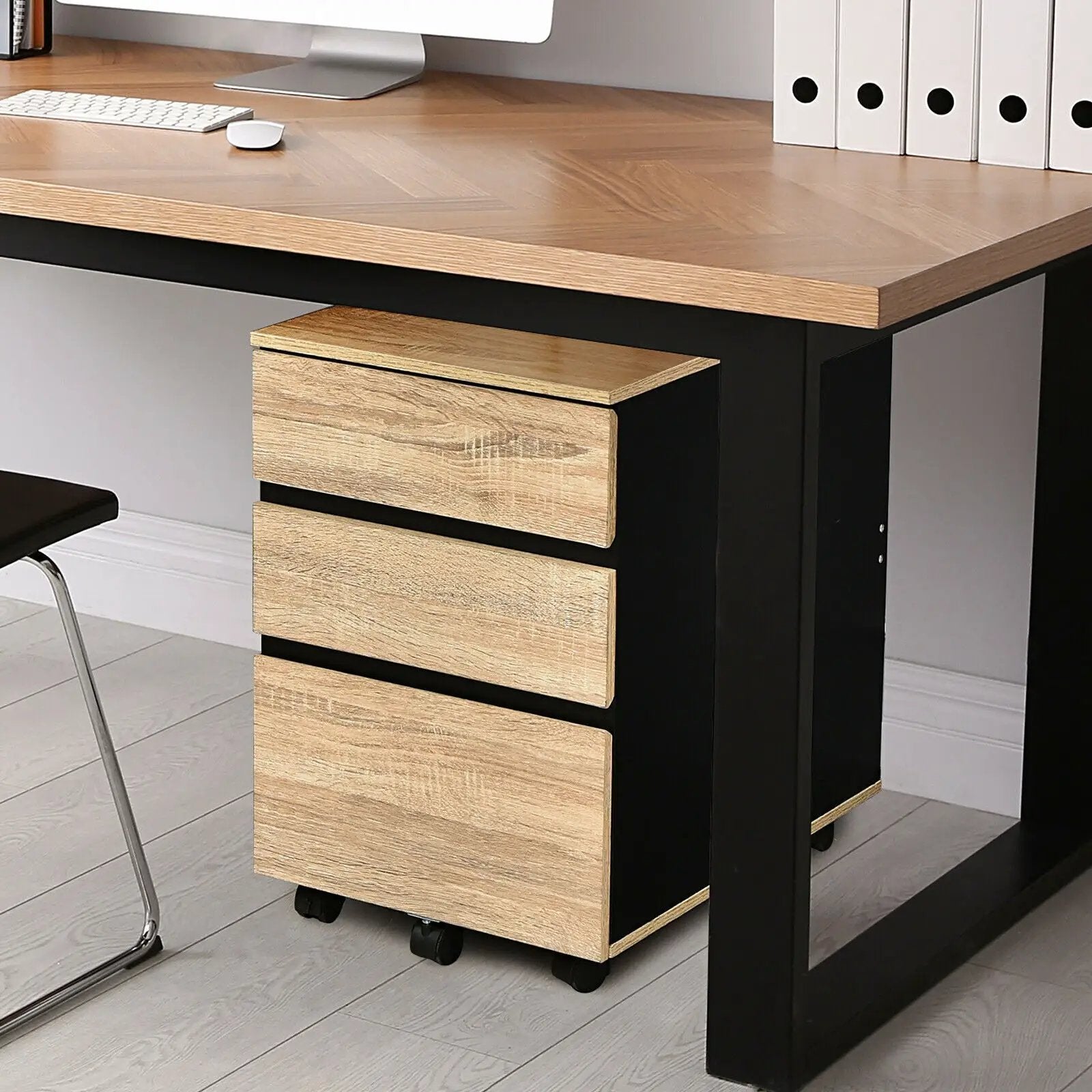 3-Drawer Mobile File Cabinet for Home Office by DirectDeals