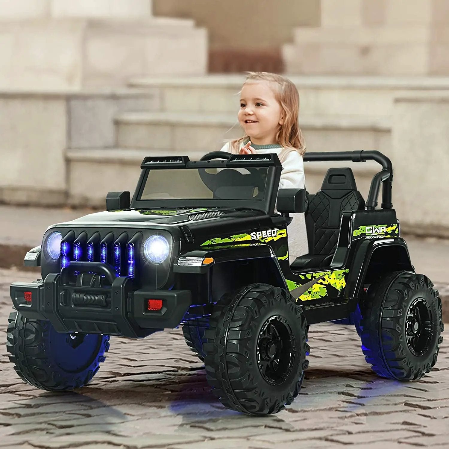 12V Kids Ride-on Jeep Car with 2.4 G Remote Control by DirectDeals