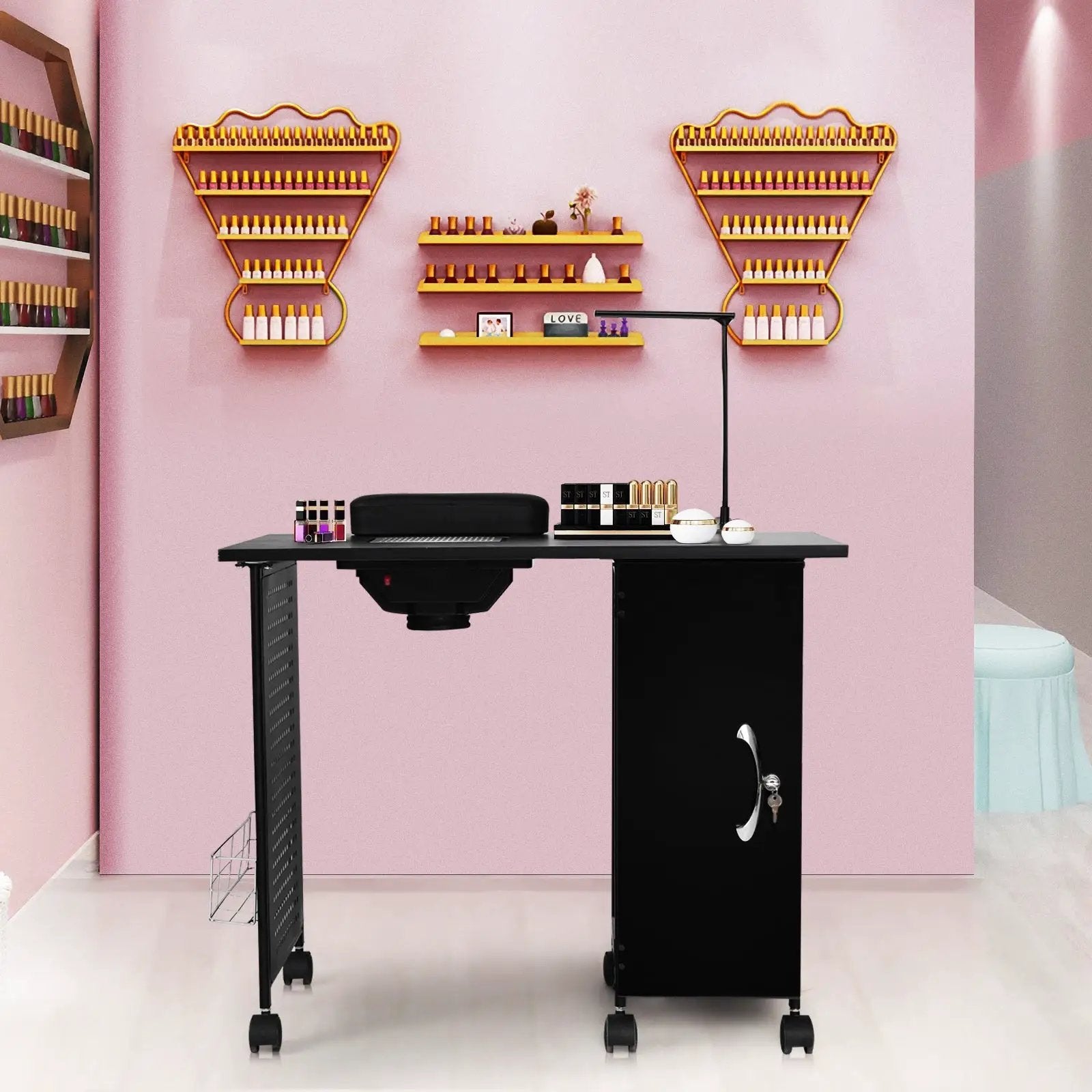 Deluxe Salon Steel Frame Manicure Table by DirectDeals