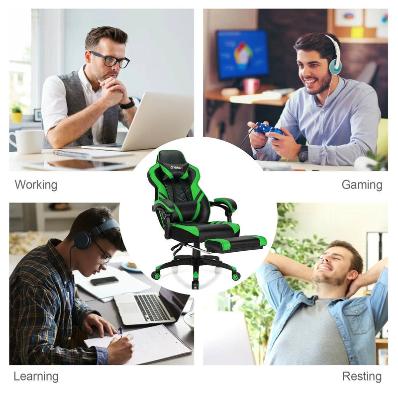 Adjustable Gaming Chair with Footrest by DirectDeals