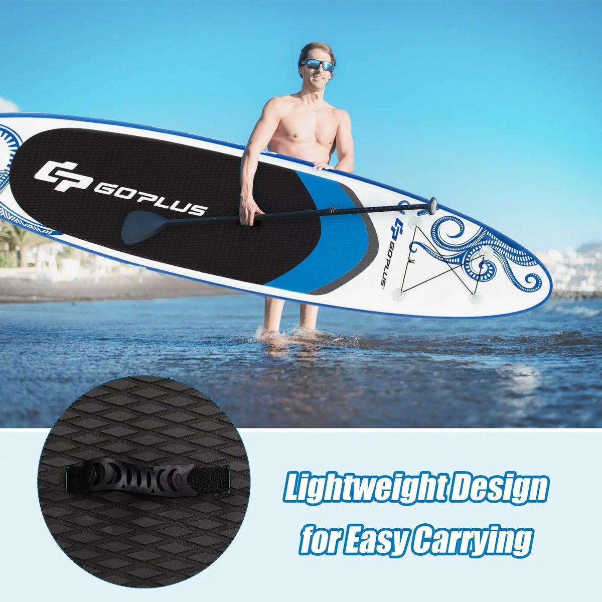 11-Feet Inflatable Paddle Board with Carry Bag, photo 15 of 16