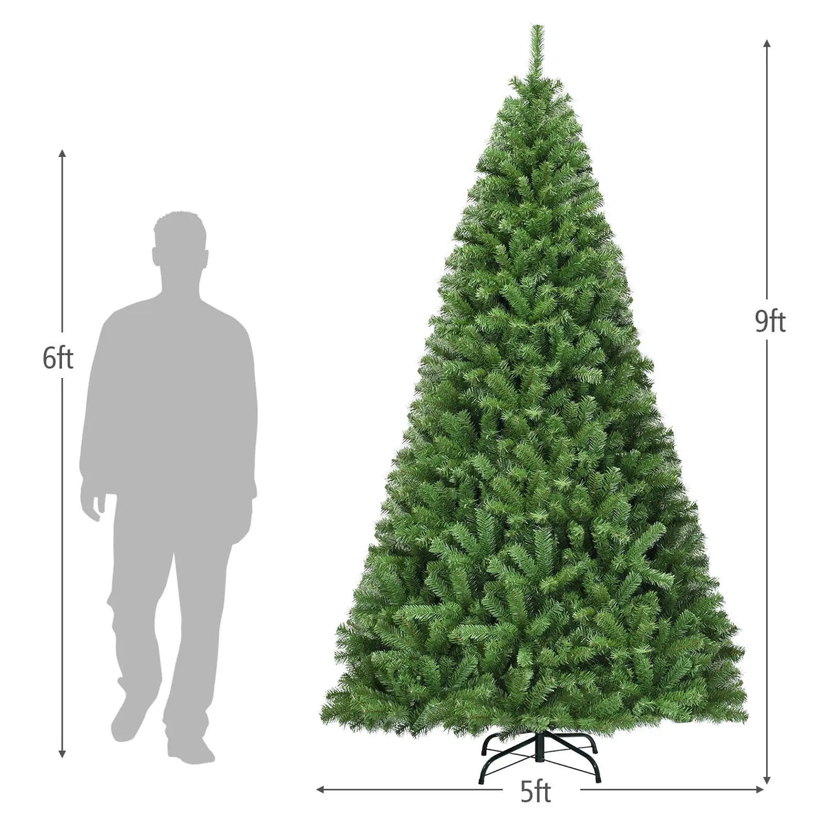 PVC Artificial Christmas Tree Premium Hinged, photo 12 of 24