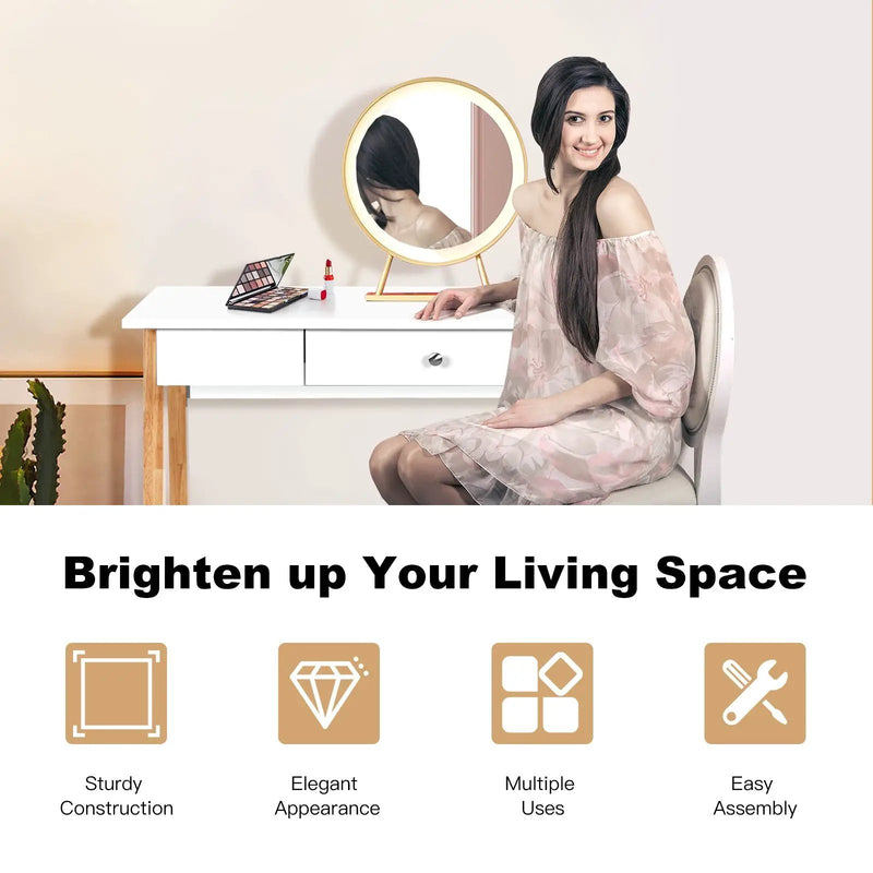 Computer Desk Laptop PC Writing Table Makeup Vanity Table by DirectDeals