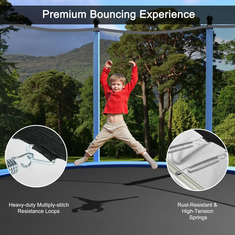 Outdoor Trampoline with Safety Closure Net by DirectDeals