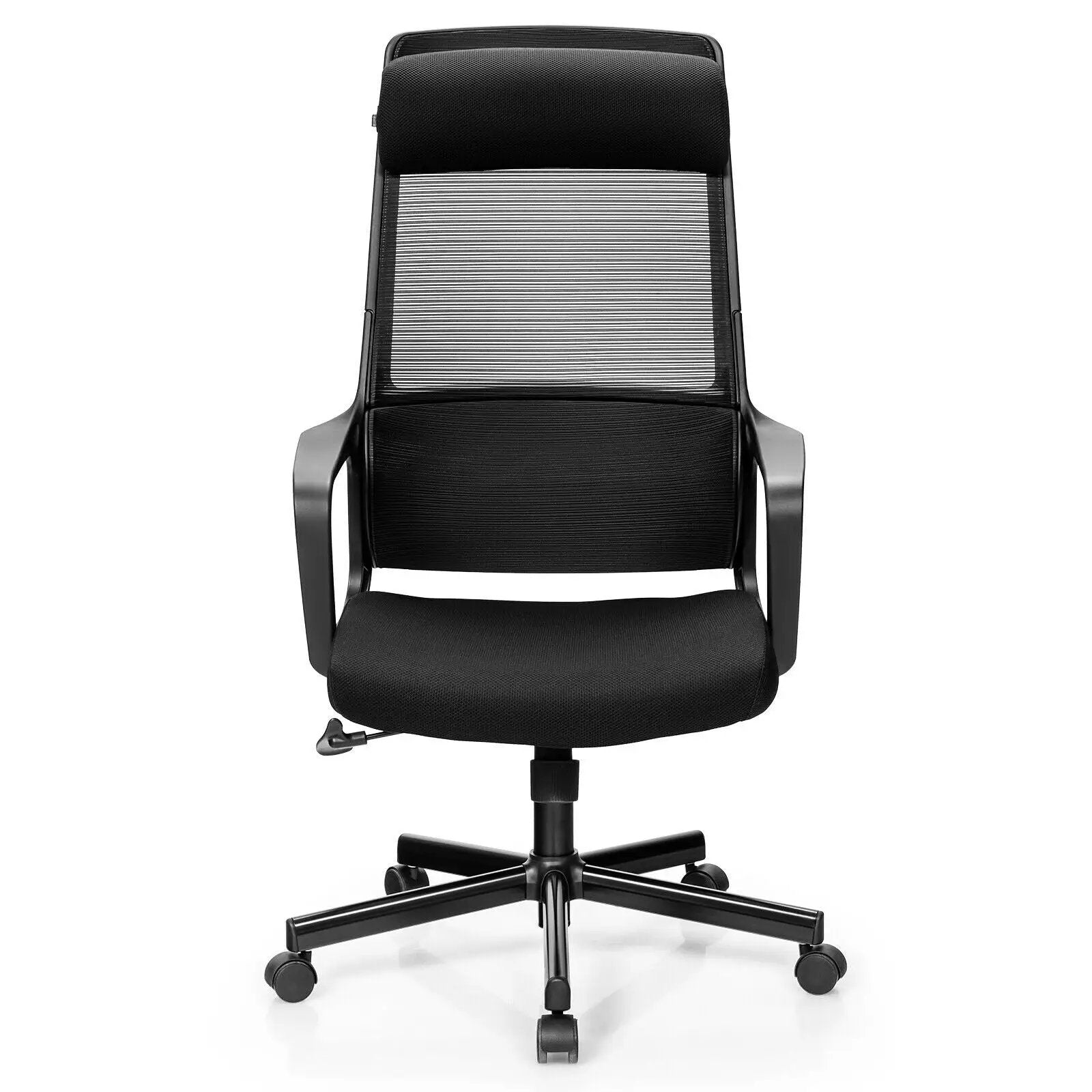 Adjustable Mesh Office Chair with Heating Support Headrest by DirectDeals