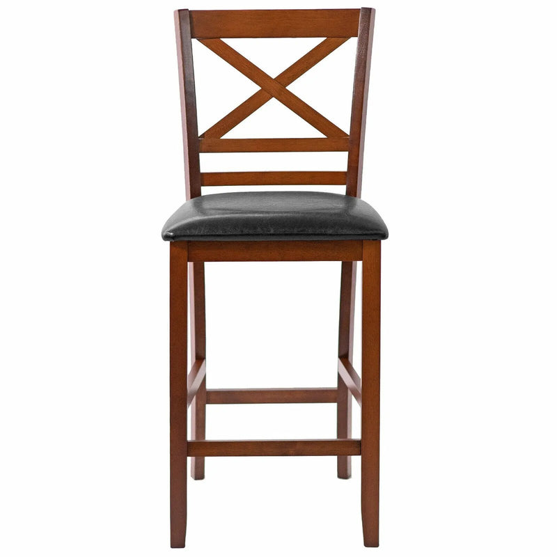 Set of 2 Bar Stools 25 Inch Counter Height Chairs with by DirectDeals