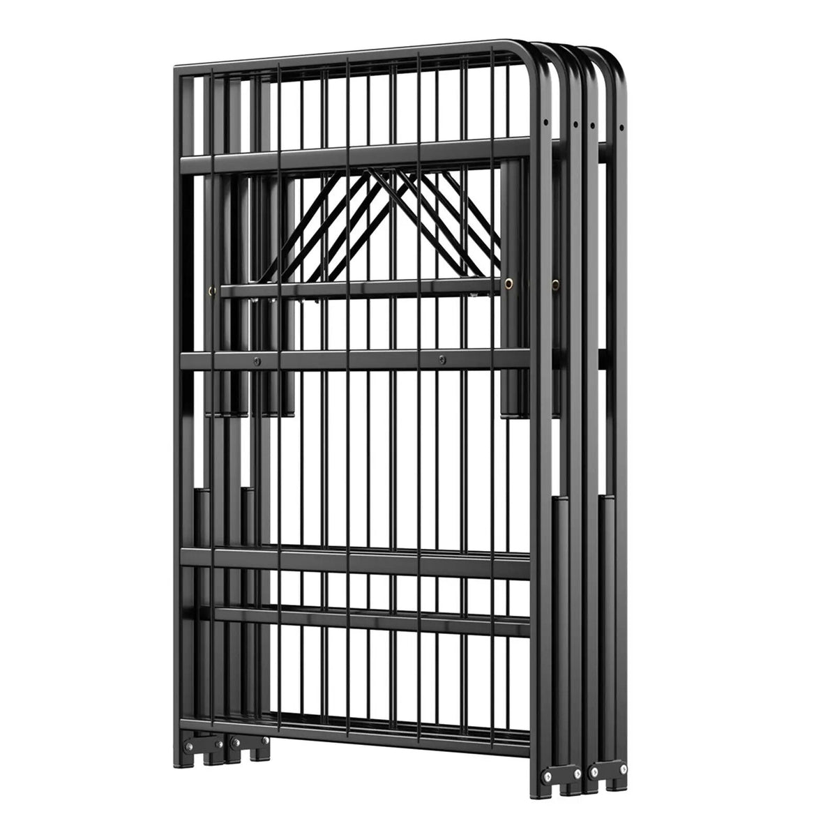 Twin/Full/Queen Size Foldable Metal Platform Bed with Tool-Free Assembly, photo 7 of 10