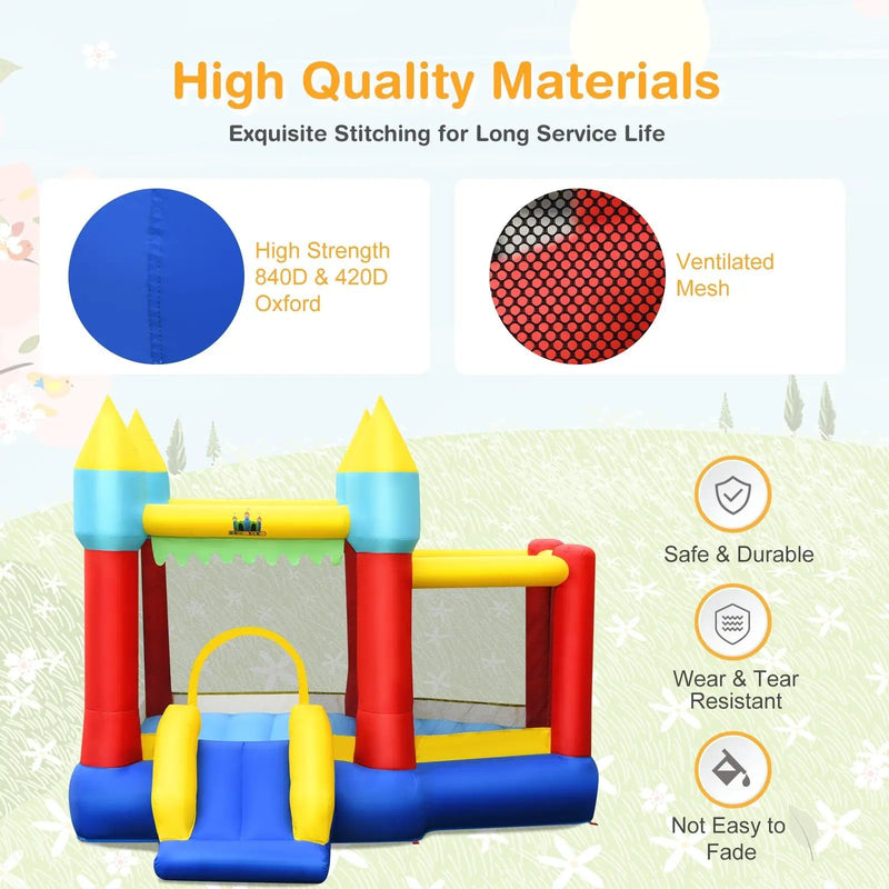 Kid's Inflatable Bouncer with Jumping Area and 480W Blower by DirectDeals