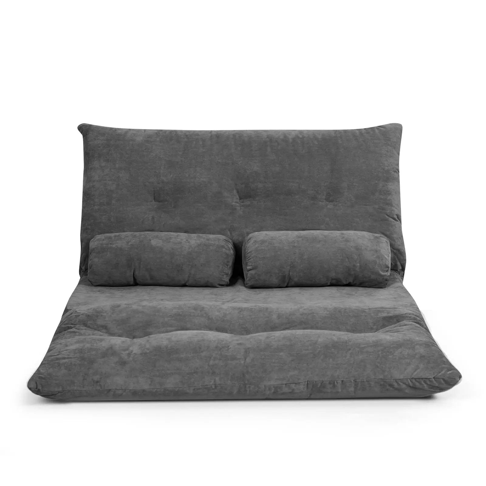6-Position Adjustable Sleeper Lounge Couch with 2 Pillows by DirectDeals