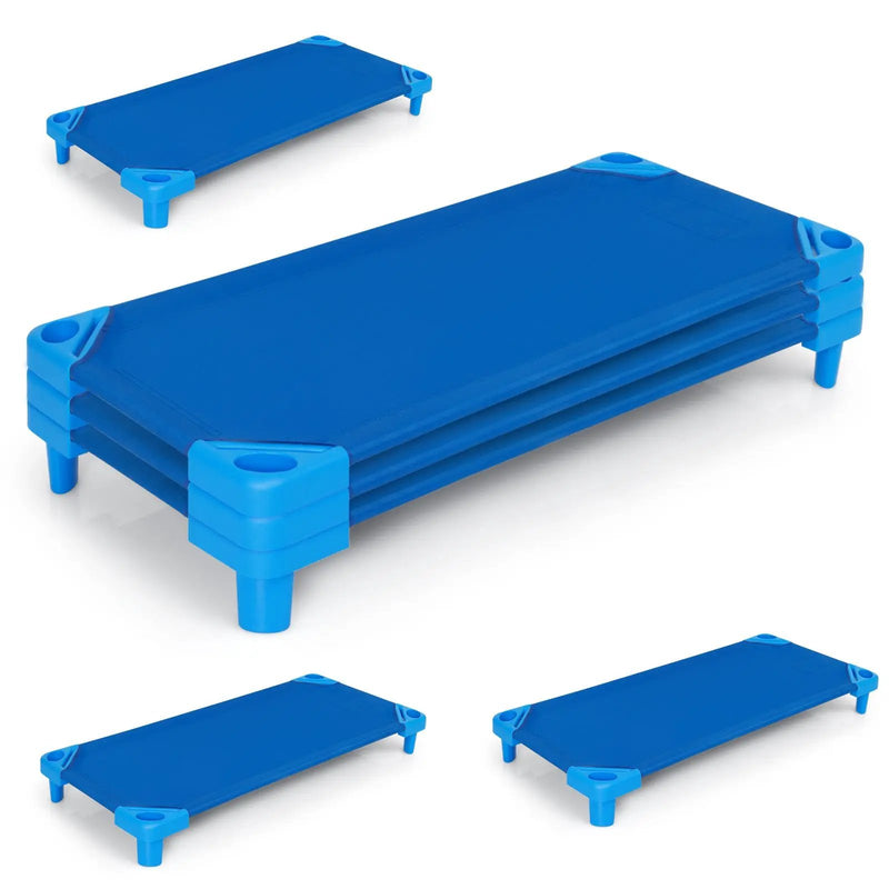 Kids Stackable Daycare Cot Pack of 6 with Detachable Oxford Cloth by DirectDeals