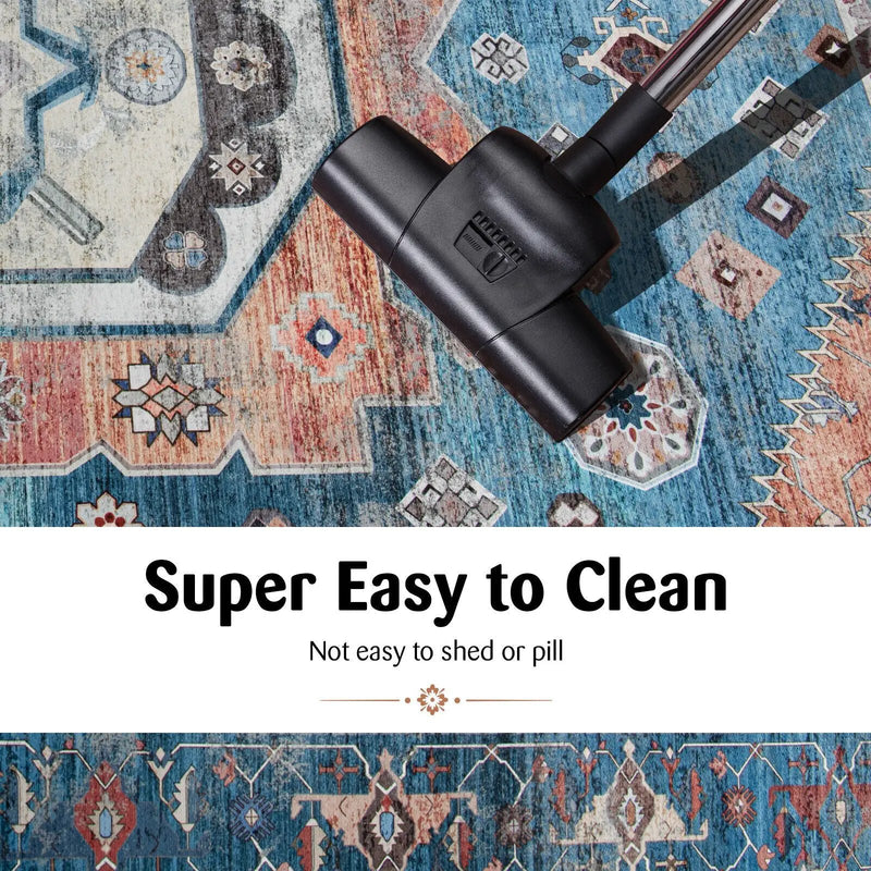 5 x 7 Inch Non-Shedding Distressed Vintage Indoor Area Rug by DirectDeals
