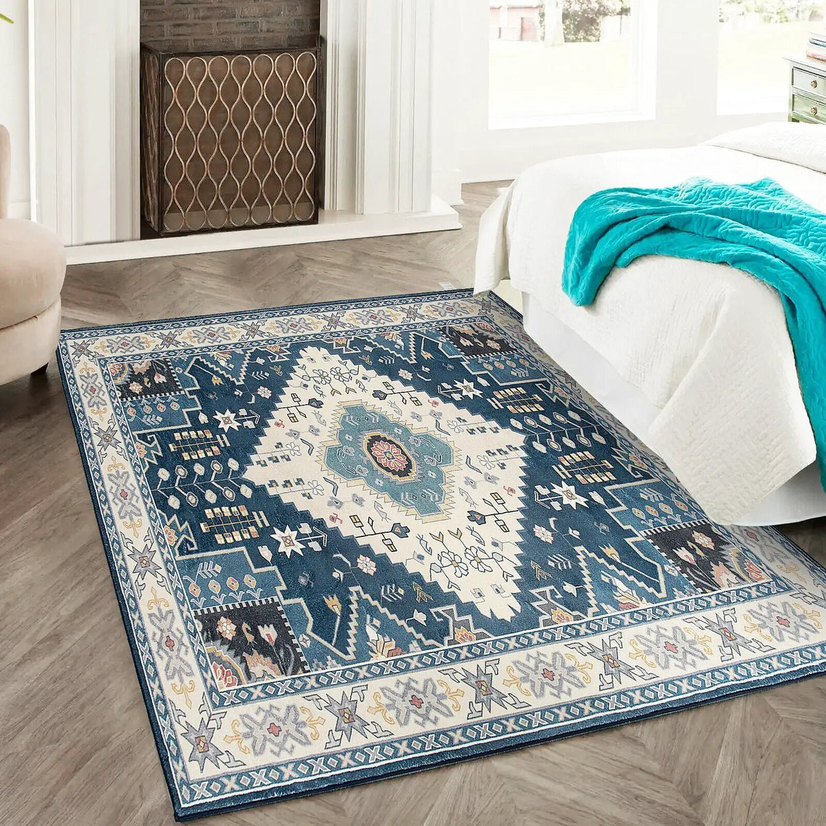 Faux Wool Fabric Area Rugs Doormat, photo 8 of 9