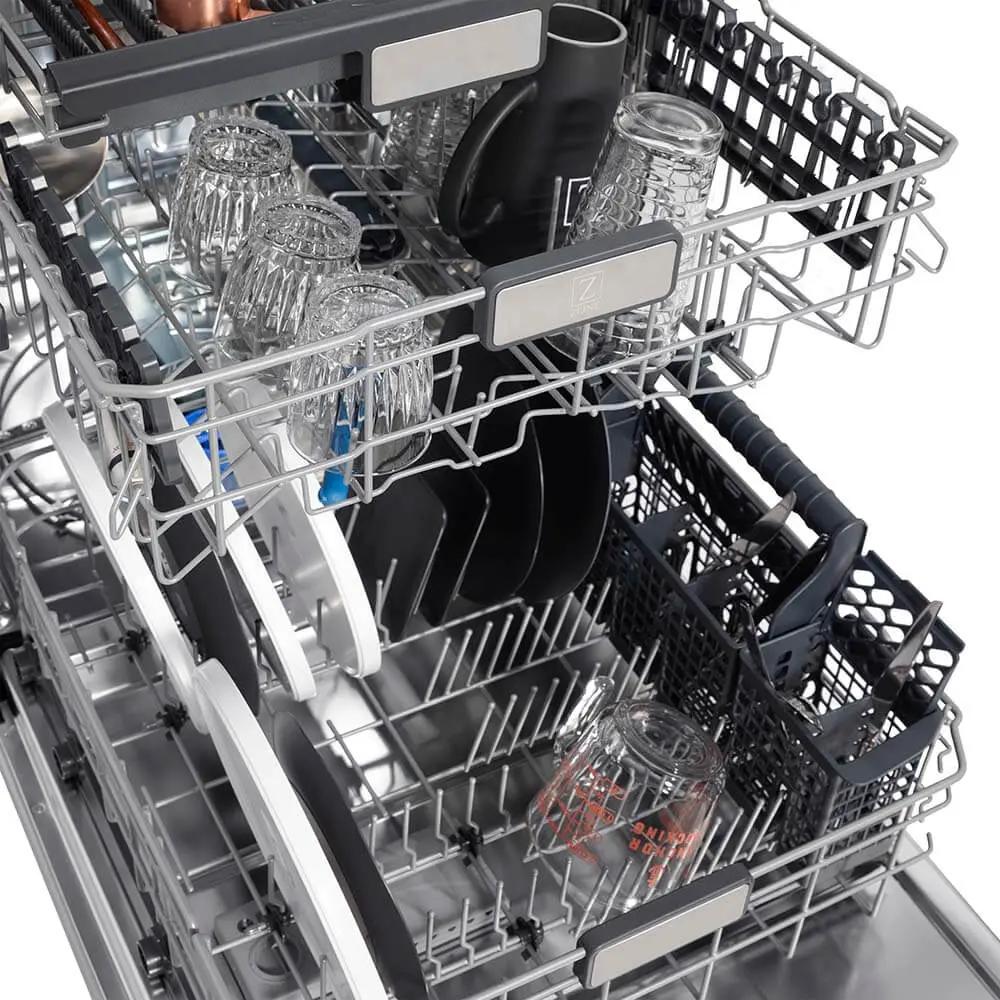 ZLINE 24" MonumentSeries 3rdRack TopTouchControl Dishwasher DWMT-BG-24 by Farmhouse Kitchen and Bath