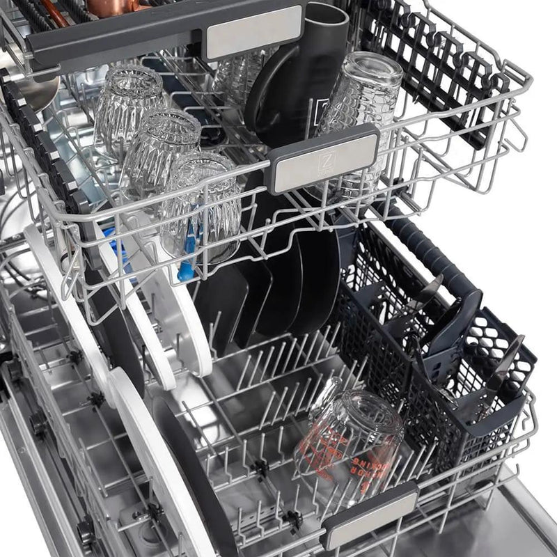 ZLINE 24" MonumentSeries 3rdRack TopTouchControl Dishwasher DWMT-BG-24 by Farmhouse Kitchen and Bath