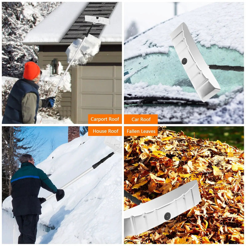 21 Feet Aluminum Large Poly Blade Telescoping Snow Roof Rake by DirectDeals