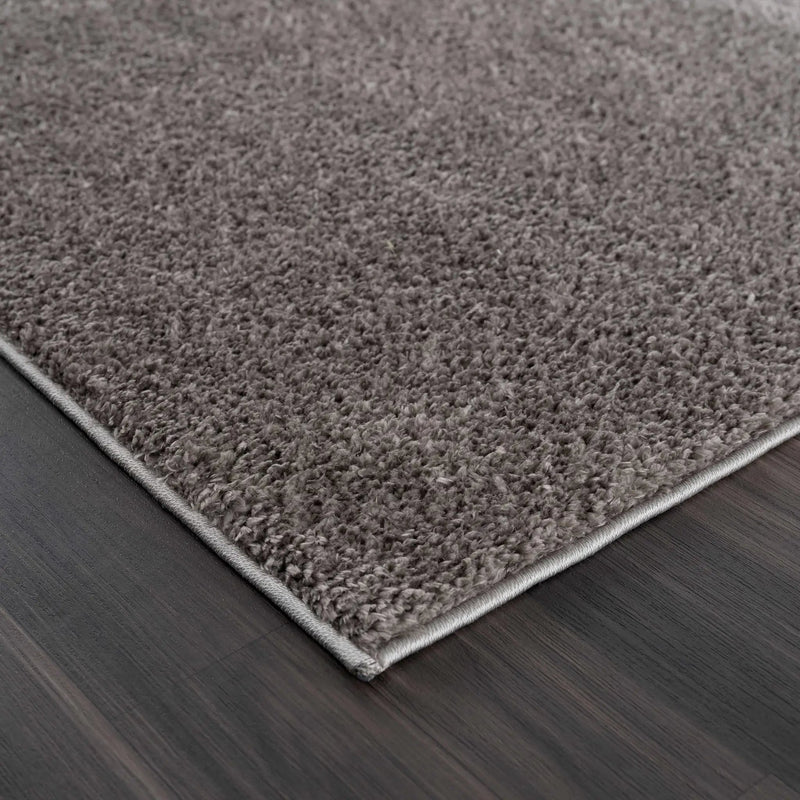 Judy Solid Dark Gray Washable Shag Rug - Clearance by Boutique Rugs