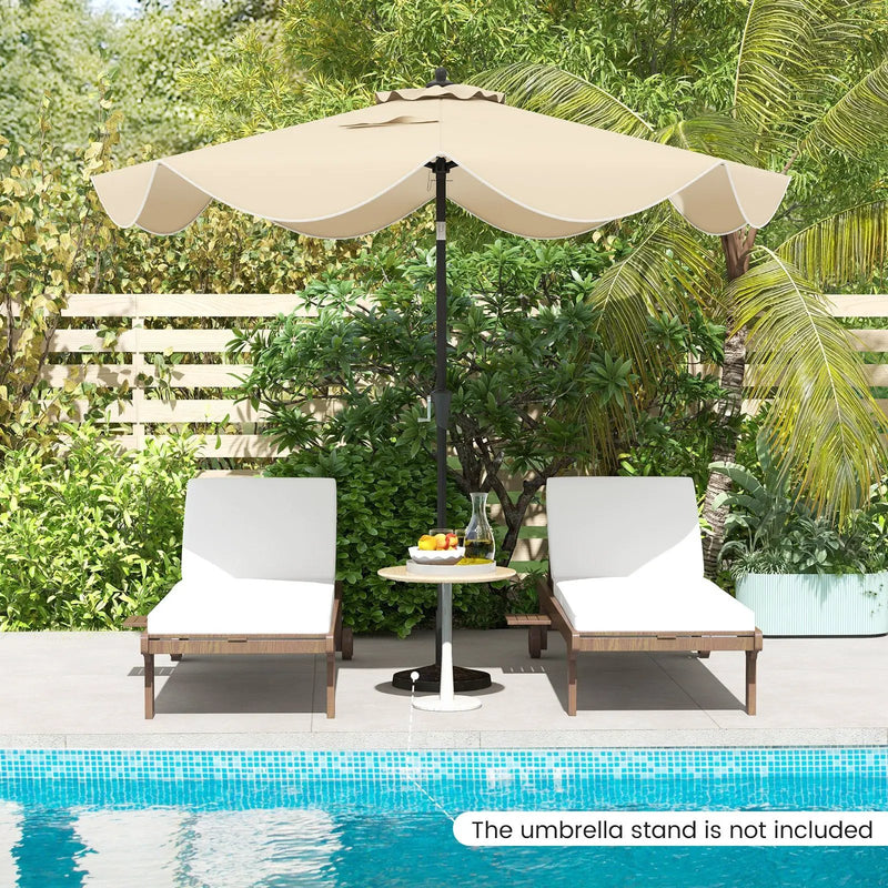 9 FT Patio Umbrella with Crank Handle and Push Button Tilt by DirectDeals