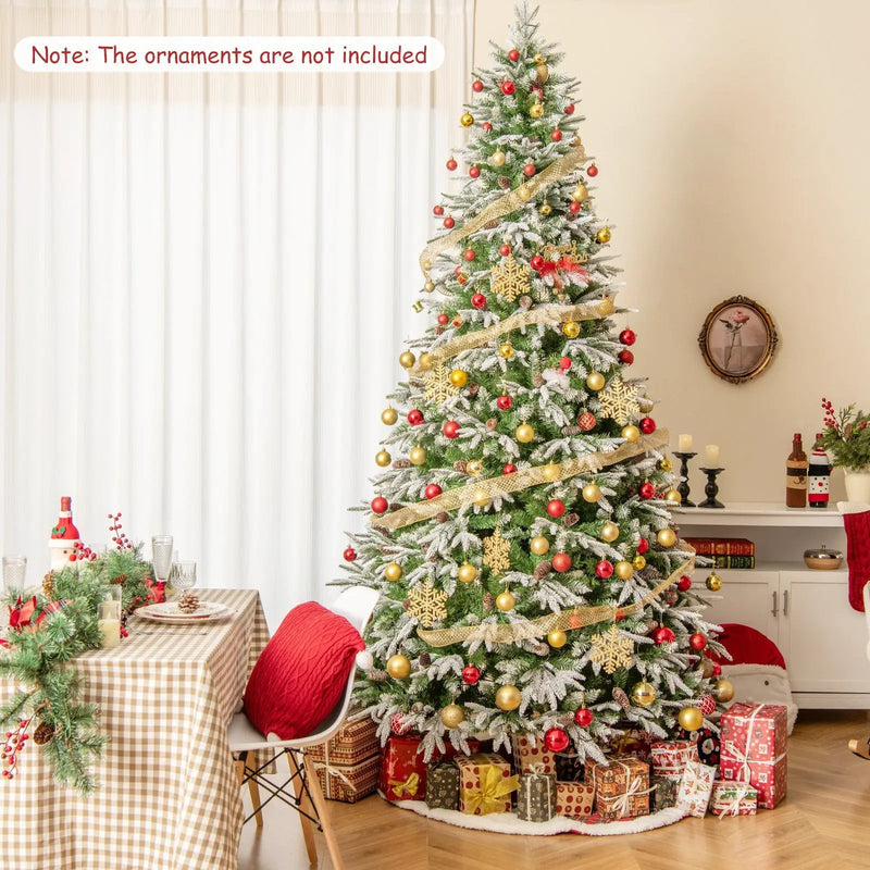 6/7.5/9 FT Pre-Lit Artificial Christmas Tree with 765/1135/1871 Tips and 280/470/690 Warm-White LED Lights by DirectDeals