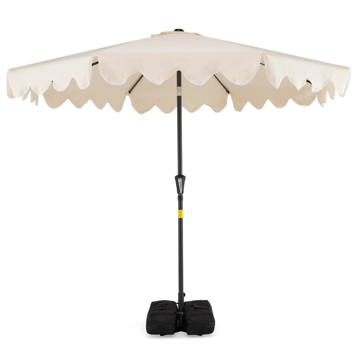 9 Feet Patio Umbrella with Weighted Base and Sandbags, photo 4 of 5