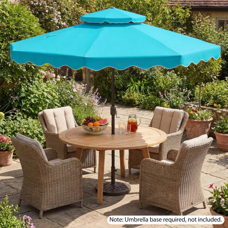 9 Feet Patio Umbrella with Push Button Tilt and Crank by DirectDeals