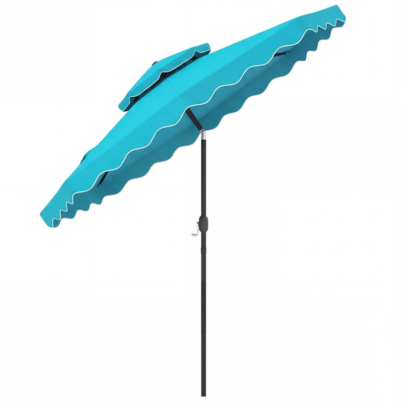 9 Feet Patio Umbrella with Push Button Tilt and Crank by DirectDeals