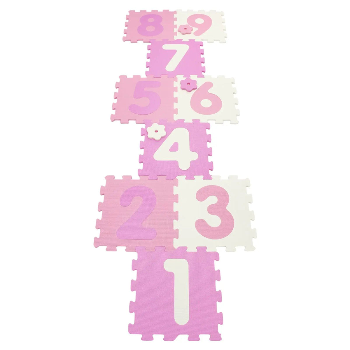 9 Pieces Interlocking Foam Puzzle Floor Mat with 3 Marker Discs, photo 8 of 16
