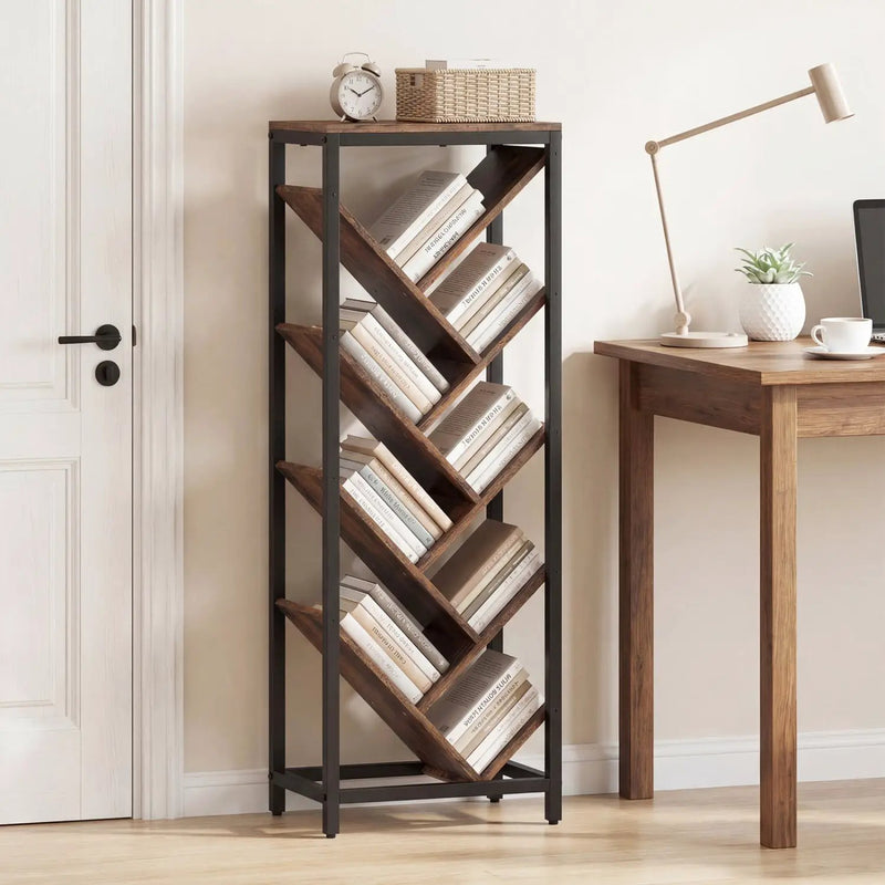 9-Tier Freestanding Bookcase for Hardcover Books by DirectDeals
