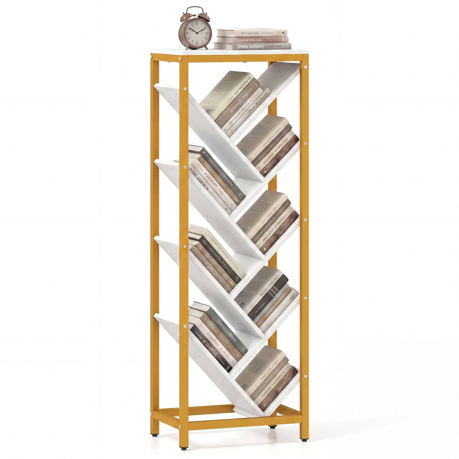 9-Tier Freestanding Bookcase for Hardcover Books by DirectDeals