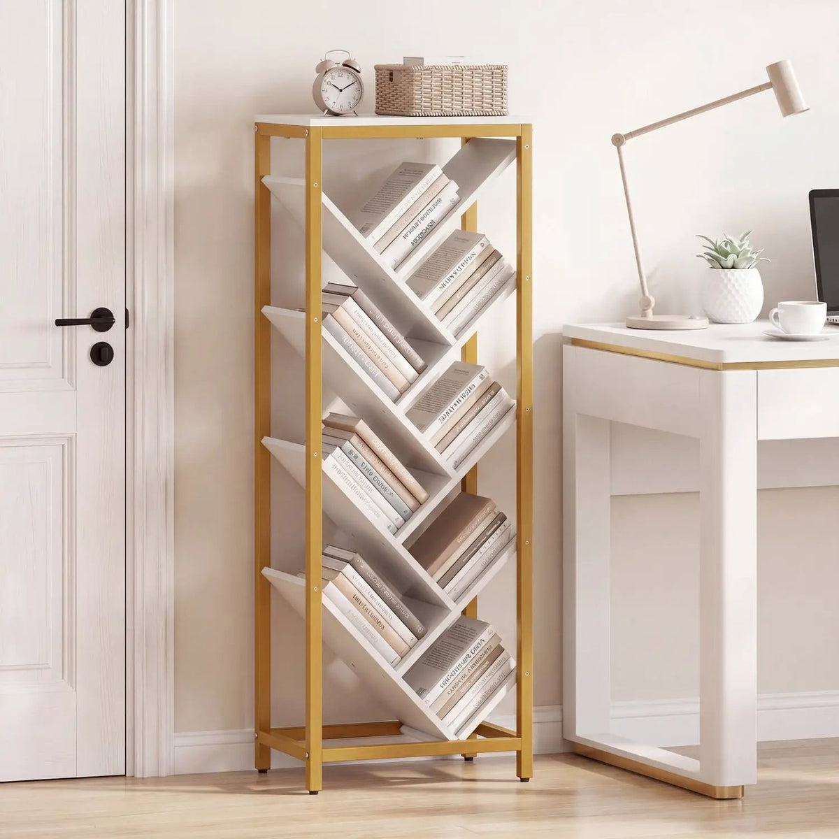 9-Tier Freestanding Bookcase for Hardcover Books, photo 10 of 16