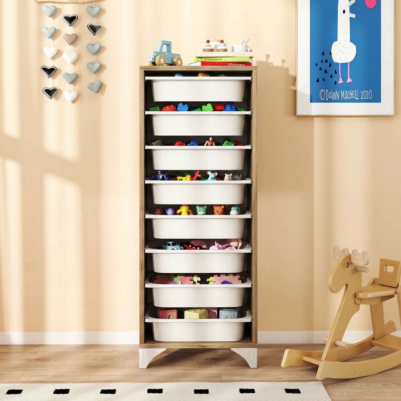 9-Tier Fruit & Vegetable Storage Rack with Slide-Out Baskets by DirectDeals