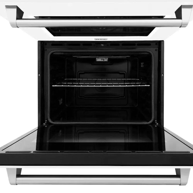 ZLINE 30"Professional True Convection Double Wall Oven, Air Fry, Self Clean, White Mattel WAD-WM-30 by Farmhouse Kitchen and Bath