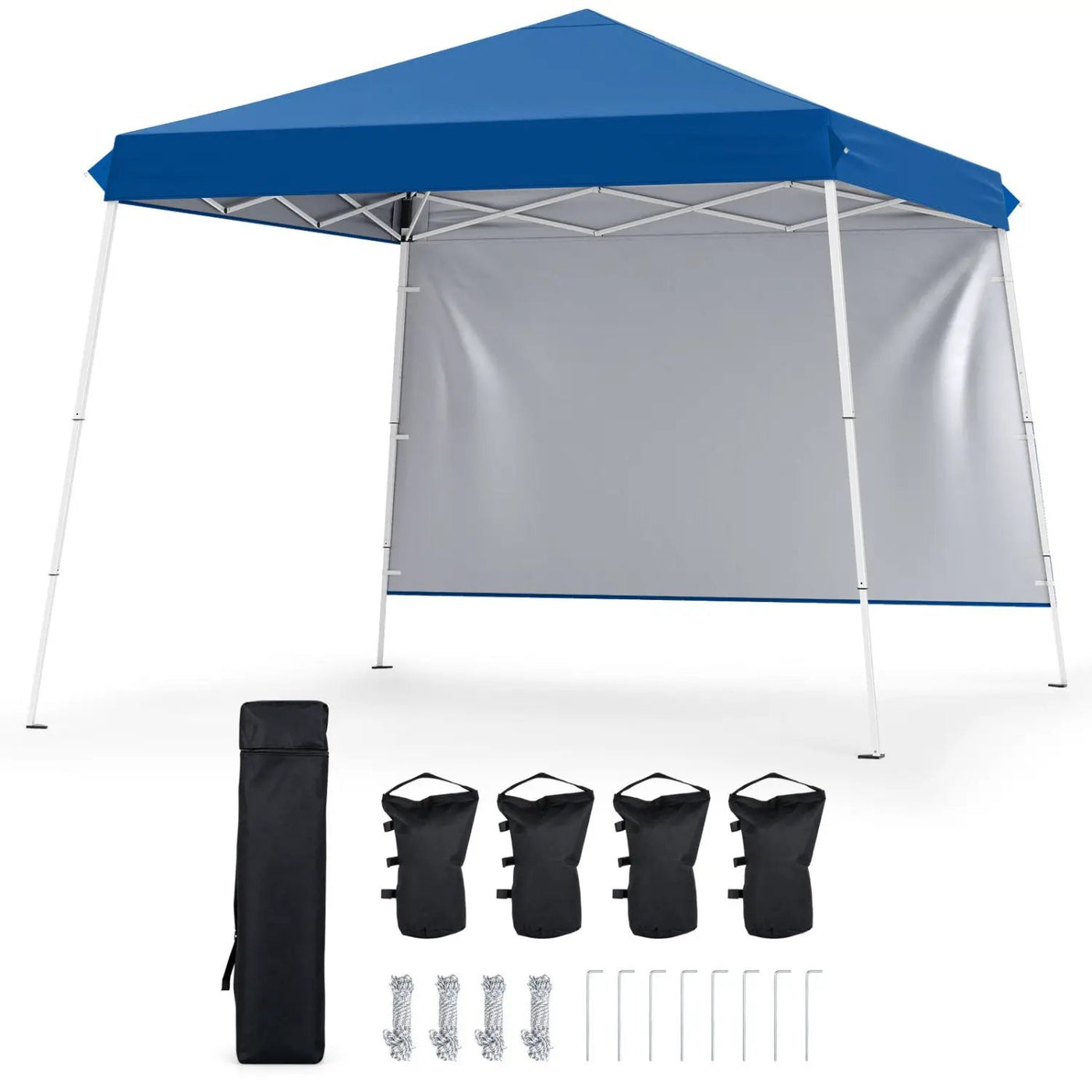 Pop Up Canopy Tent 9x9 ft with Carry Bag and Stakes by DirectDeals